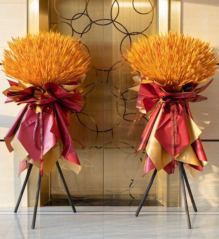Big Business Grand Opening Wheat Baskets — alternate view