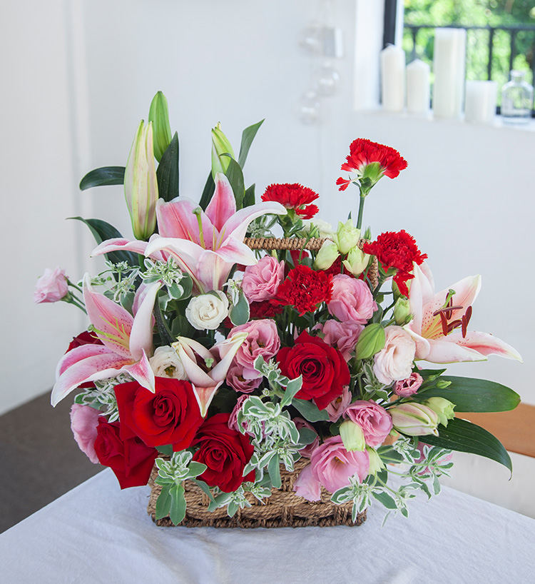 Corolla Red Lilies — alternate view
