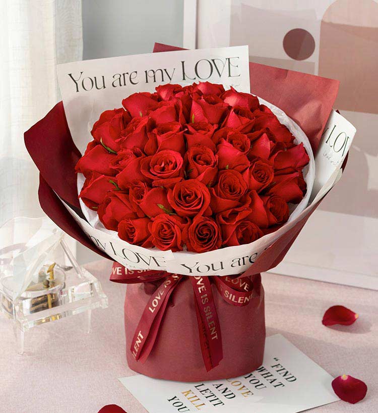 Devoted Love Red Roses