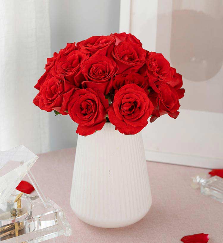 Devoted Love Red Roses — alternate view