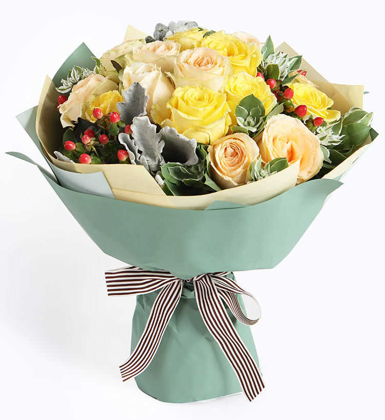 Eleven Yellow Roses Bouquet