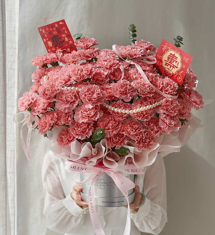 Long Life Pink Carnation Bucket