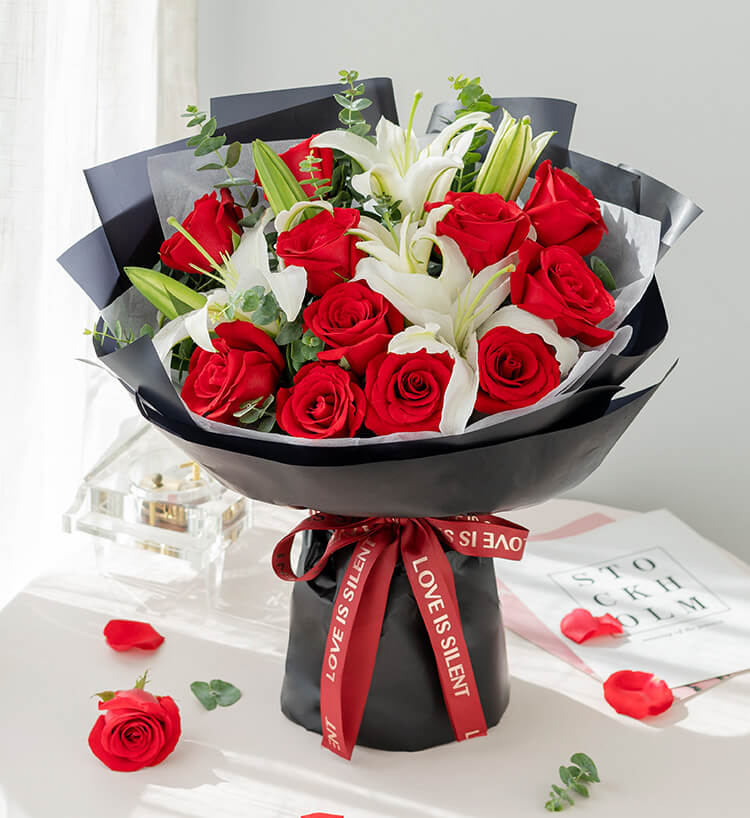 Love You Red Rose & Lily